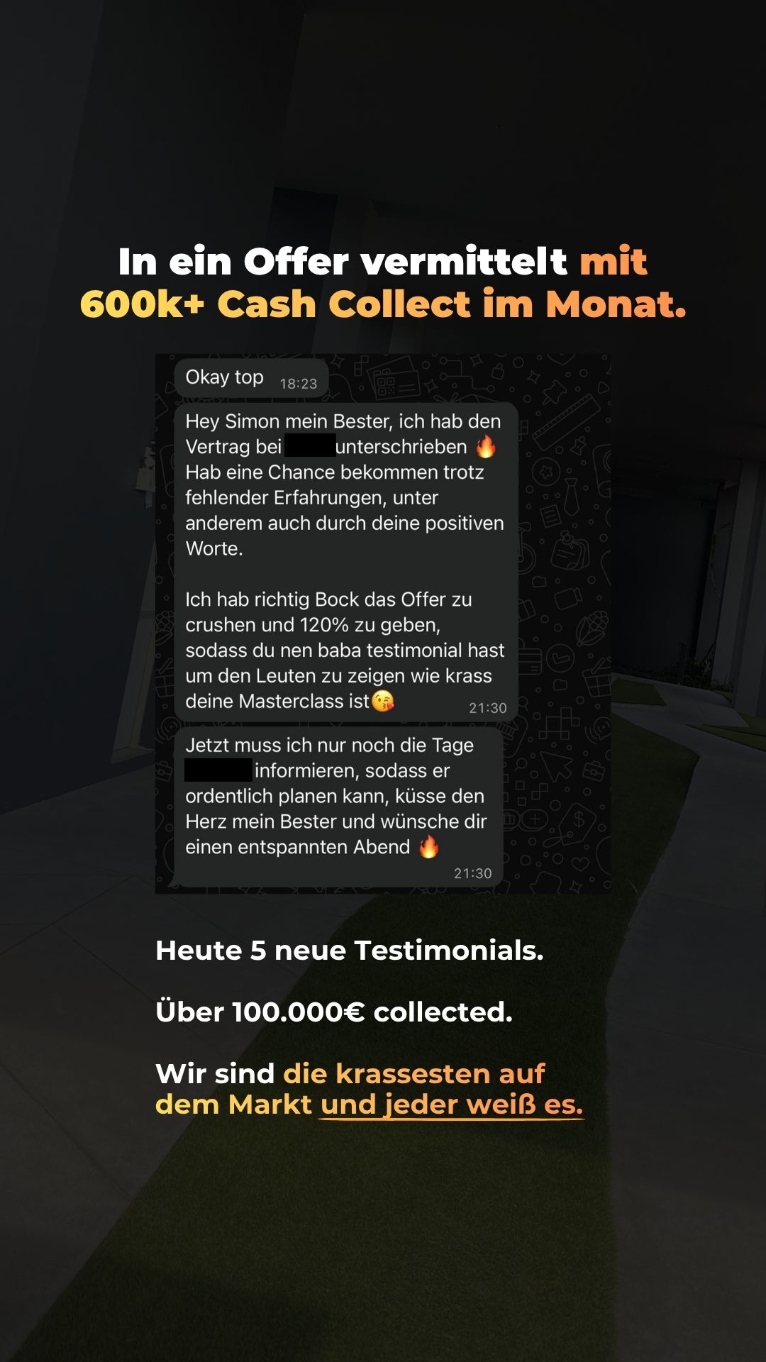600k+ Cash Collect Offer