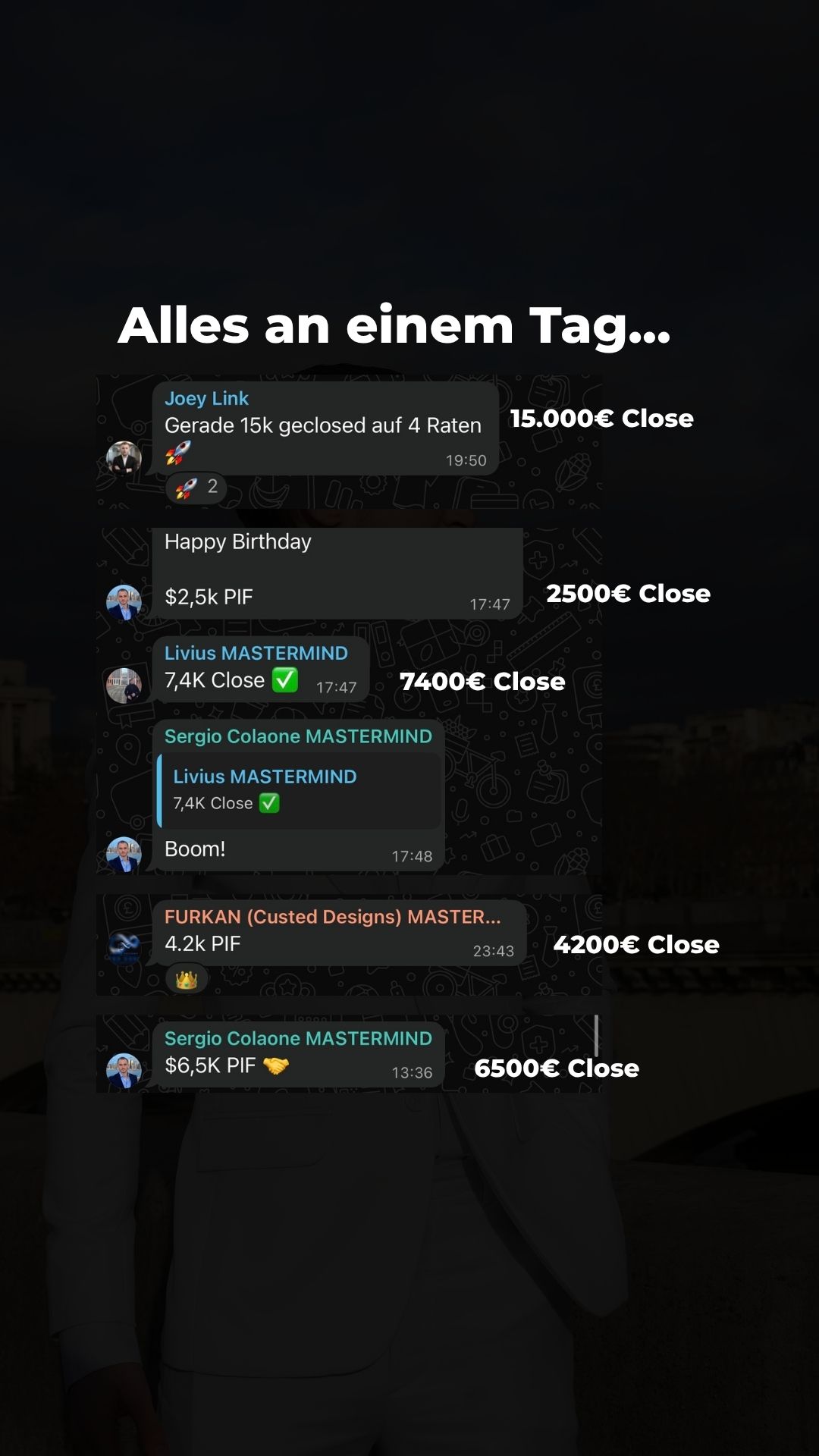 Alles an einem Tag