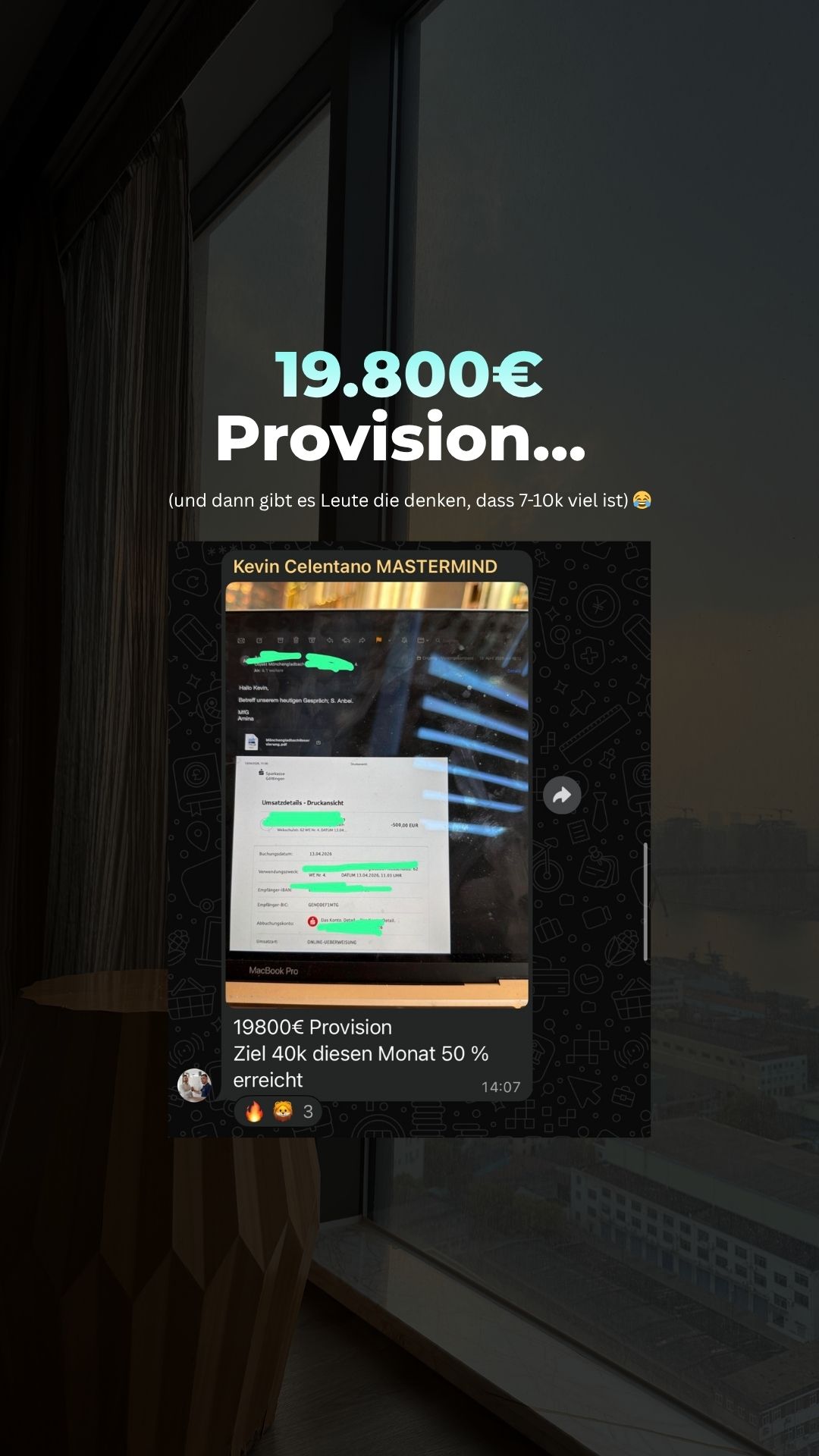 Kevin Celentano 19.800 EUR Provision