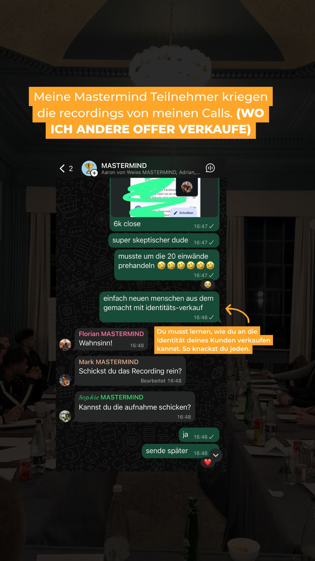 6K Close durch Identitäts-Verkauf