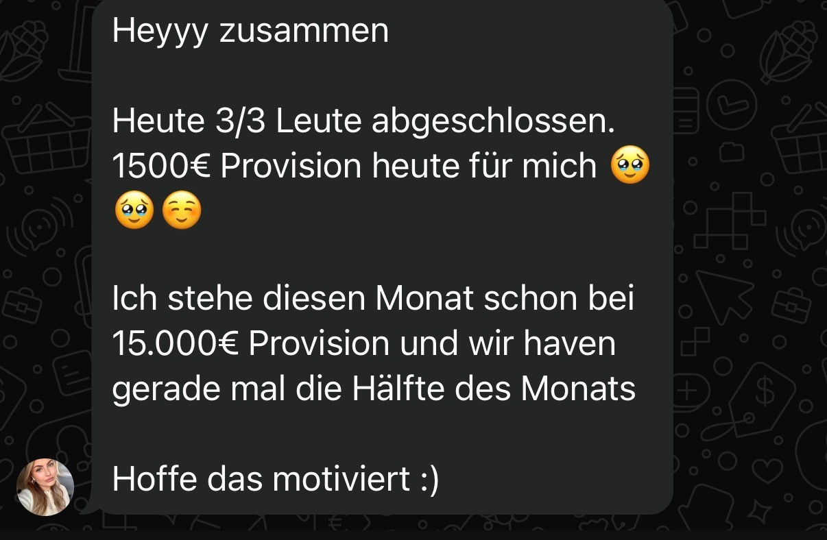 Lisa 15.000 EUR in einem halben Monat
